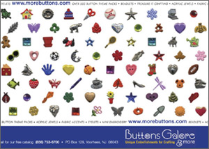 Ad for Buttons Galore & More